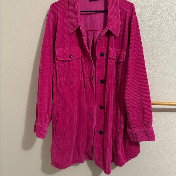 Lane Bryant Pink Corduroy Jacket - Picture 1 of 5